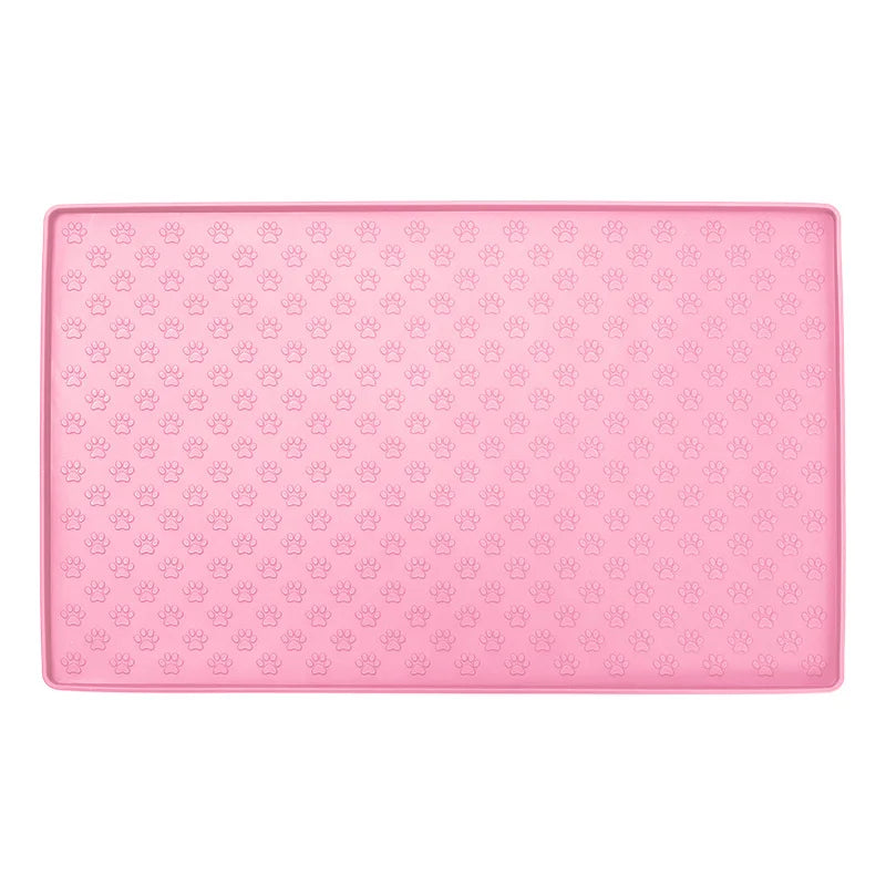 Dog drinking and eating mats cat mats pet mats made of waterproof wear-resistant durable and easy-to-clean silicone Pet supplies