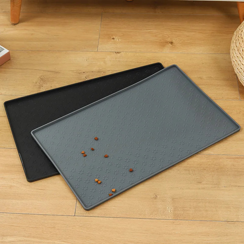 Dog drinking and eating mats cat mats pet mats made of waterproof wear-resistant durable and easy-to-clean silicone Pet supplies