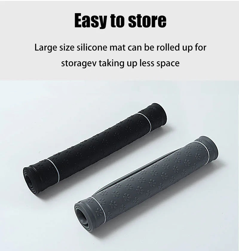 Dog drinking and eating mats cat mats pet mats made of waterproof wear-resistant durable and easy-to-clean silicone Pet supplies