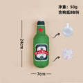 Dog Toy Series with Realistic Wine Bottle Design, Includes Crinkle Paper and Squeaker, Makes Sounds, in Stock, Chew-Resistant Toy That Won'T Be Chewed to Pieces