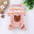 Autumn Winter Pet Dog Soft Fleece Clothes Warm Jumpsuit Coat for Small Medium Large Dog Cat Puppy Jacket Sweater with Leash Ring