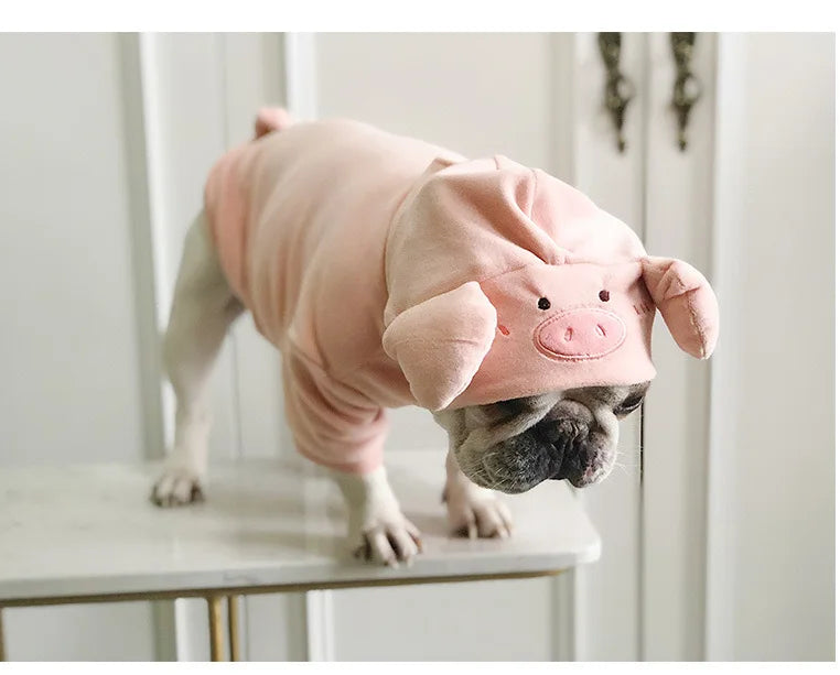 Dog Clothes for Small Medium Dogs Cow Pig Styling Outfit for French Bulldog Pet Puppy Clothing Funny Halloween Xams Dog Costume