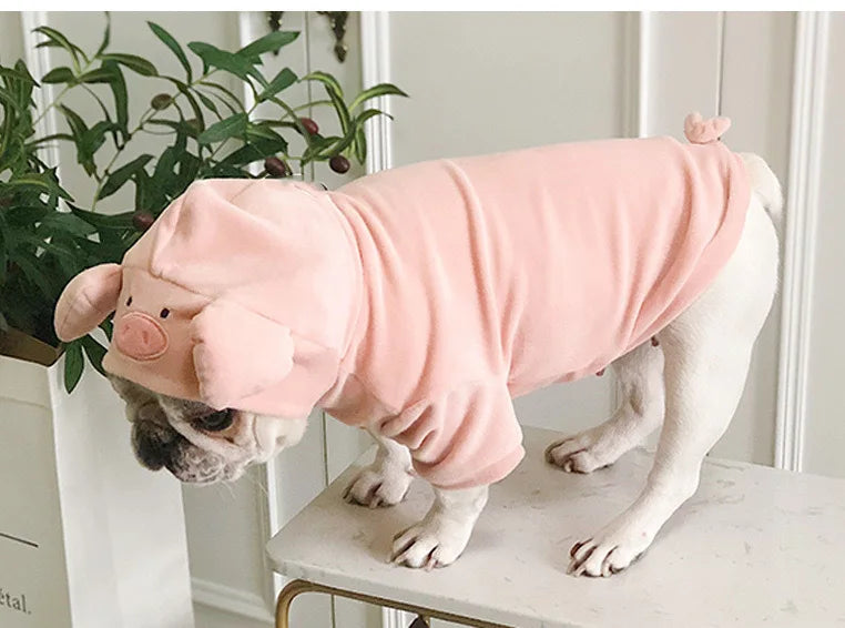 Dog Clothes for Small Medium Dogs Cow Pig Styling Outfit for French Bulldog Pet Puppy Clothing Funny Halloween Xams Dog Costume