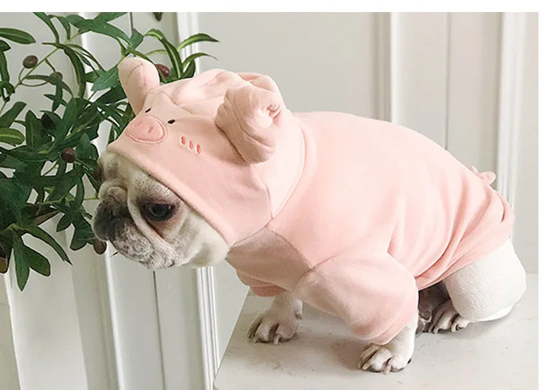 Dog Clothes for Small Medium Dogs Cow Pig Styling Outfit for French Bulldog Pet Puppy Clothing Funny Halloween Xams Dog Costume